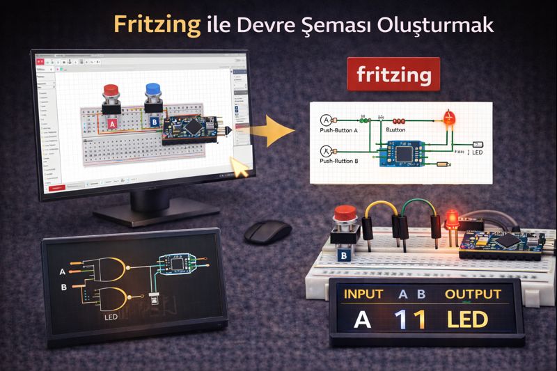 Fritzing ile Devre Şeması Oluşturmak
