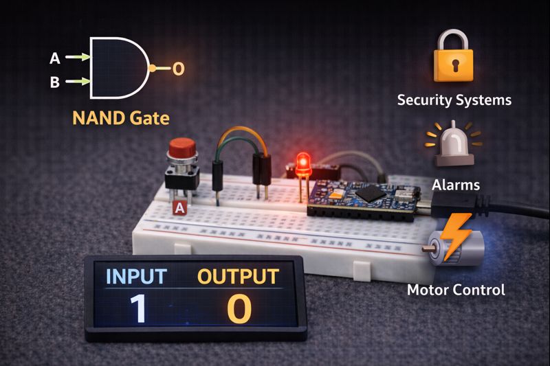 NAND Kapısı ile Basit Devreler